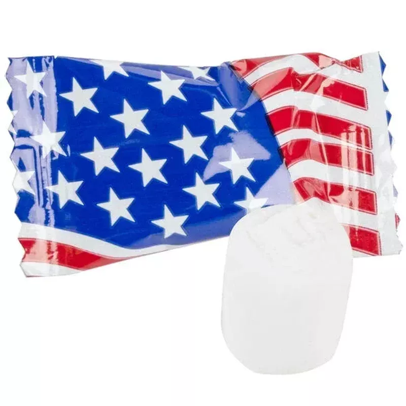 american flag wrapped butter mint: 108-piece bag