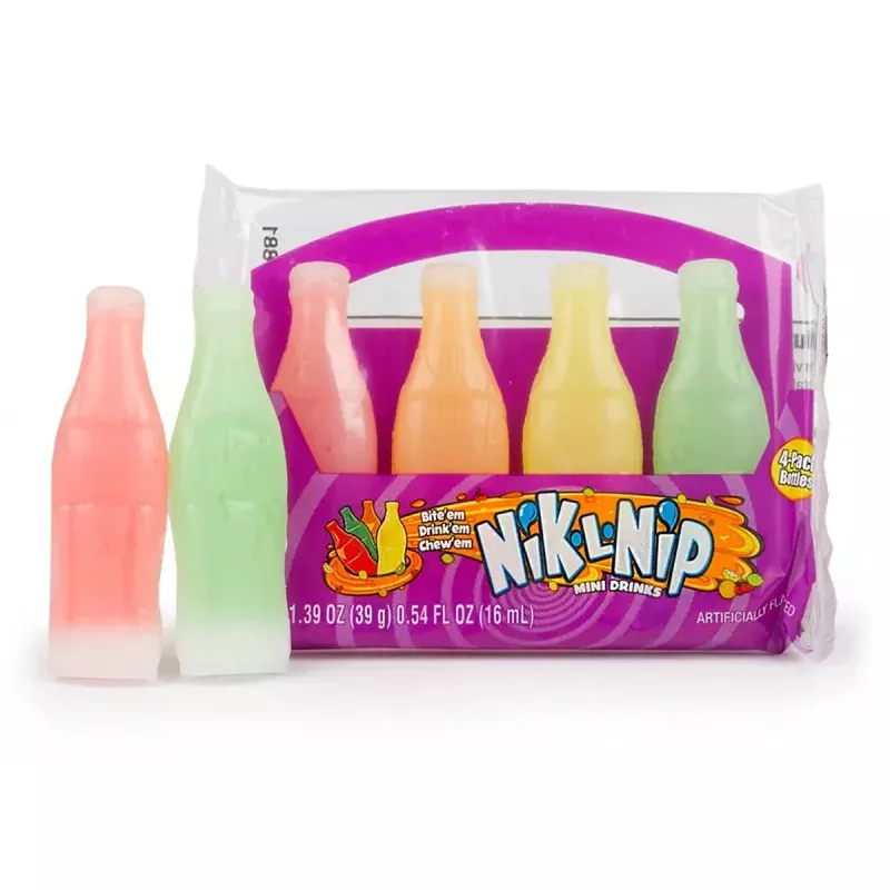 American Nik L Nips Wax Bottle Drinks 4 pack 18ct