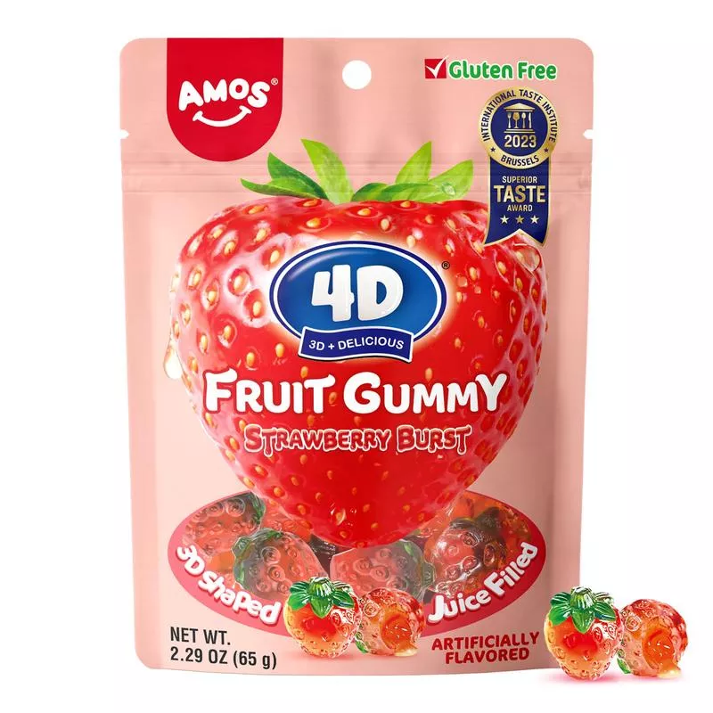 Amos 4D Fruit Gummy Strawberry