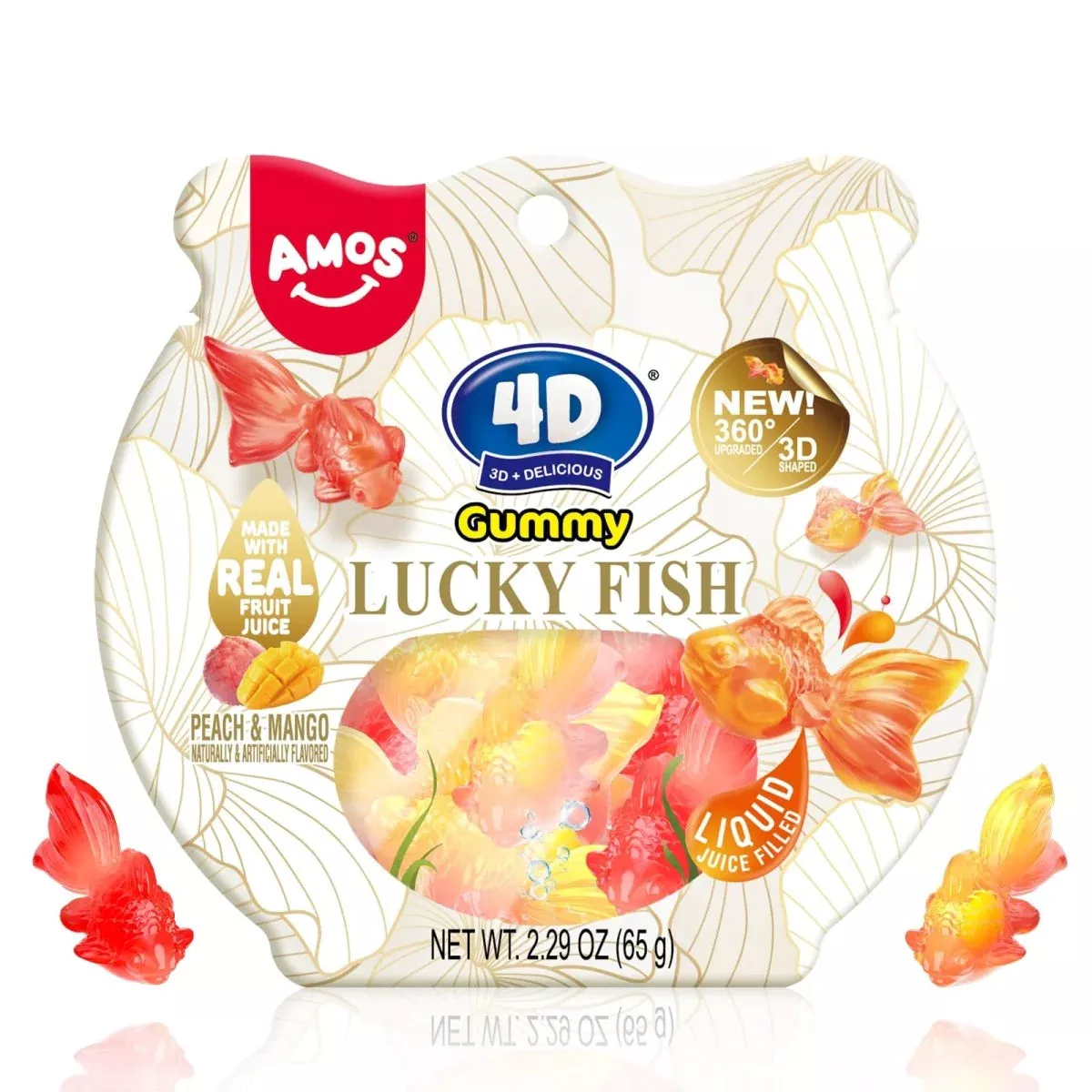 Amos 4D Gummy Lucky Fish 60g