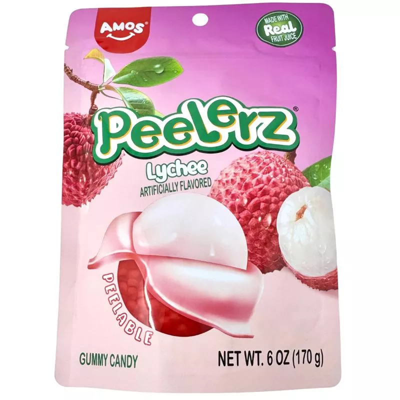 Amos Peelerz Gummy Lychee – 6oz