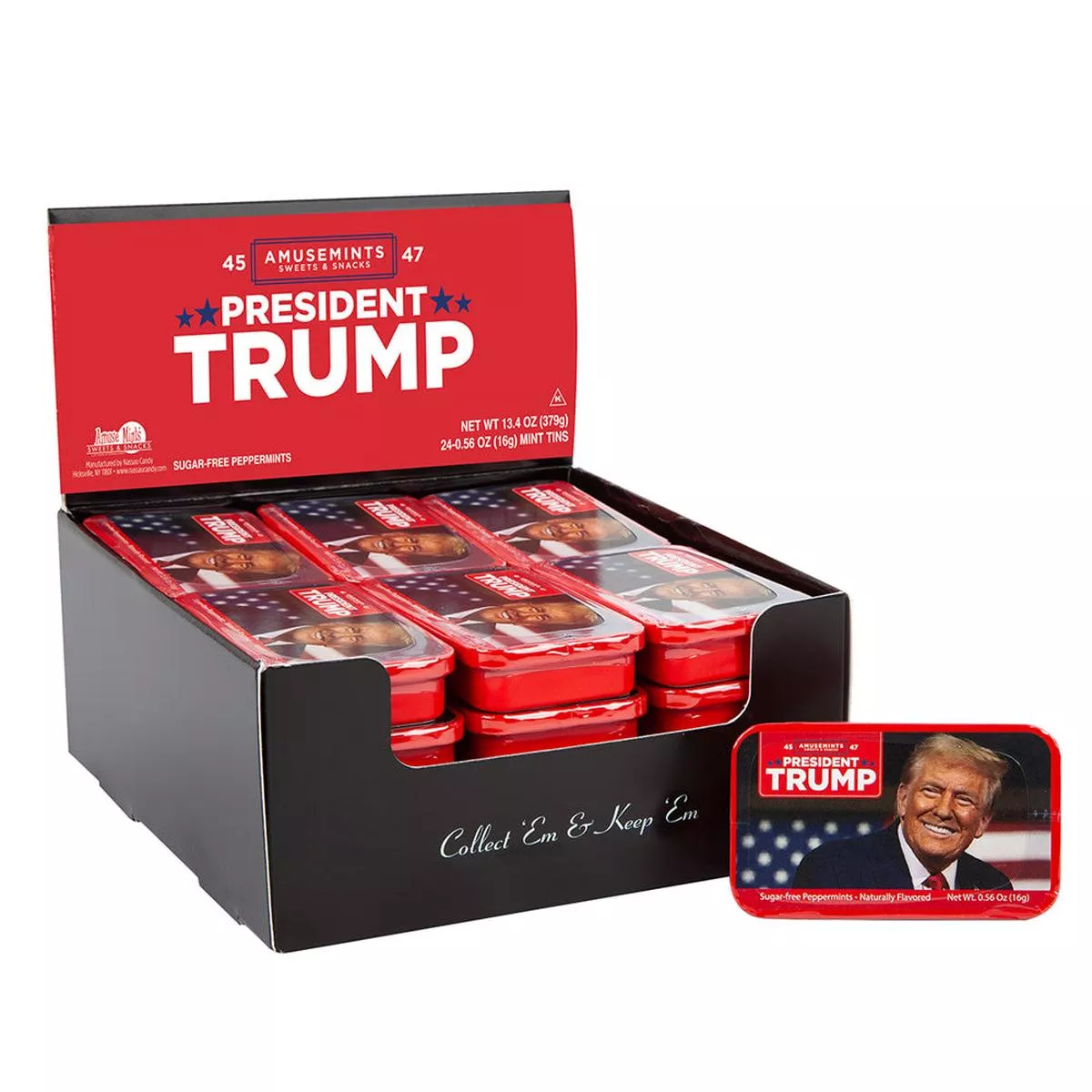 Amusemints President Trump Mints Tins - 24ct