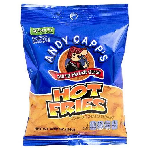 Andy Capp Hot Fries - 72 / Case