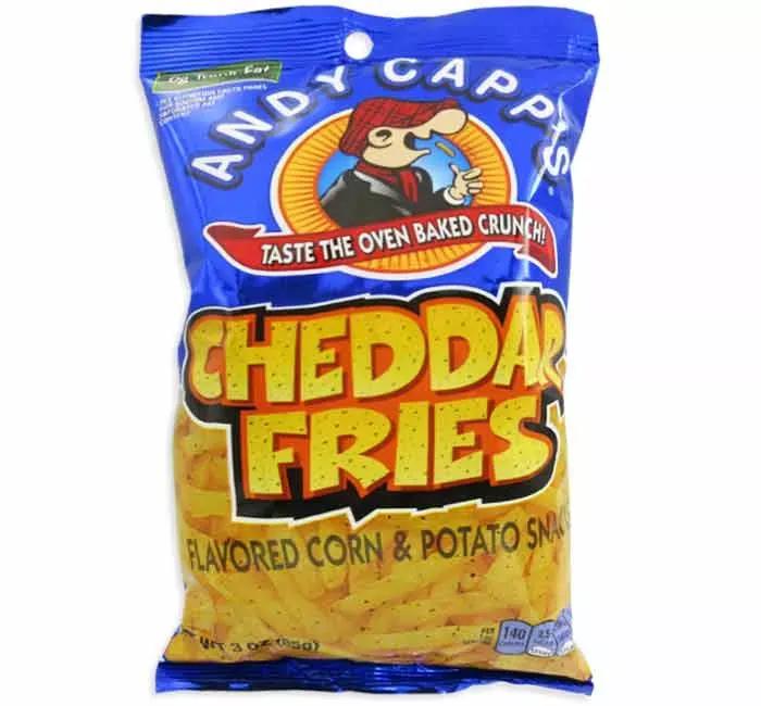 Andy Capp's Cheddar Fries: 12-Piece Case