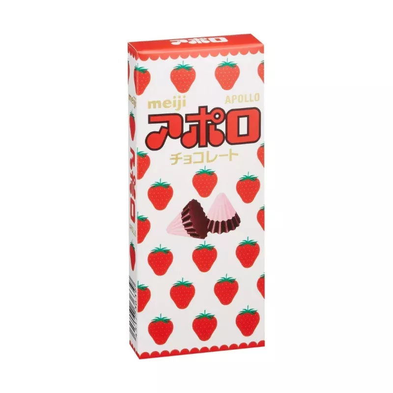 Apollo Strawberry Chocolate Candy (Japan)