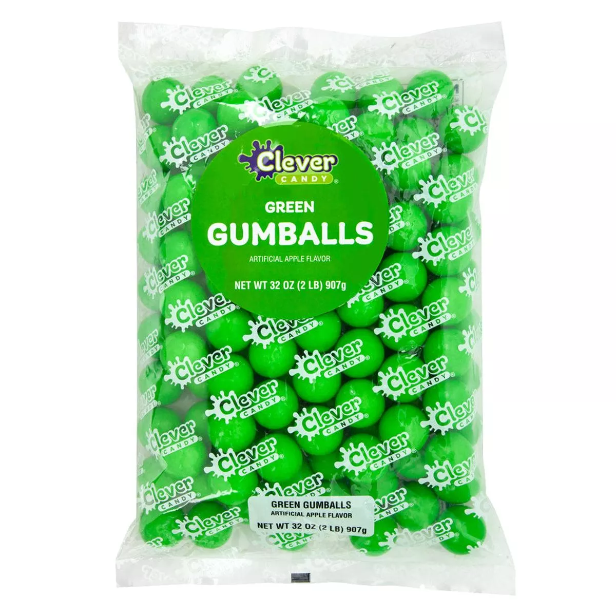 Apple Green Gumballs 2lb Bags - 12ct