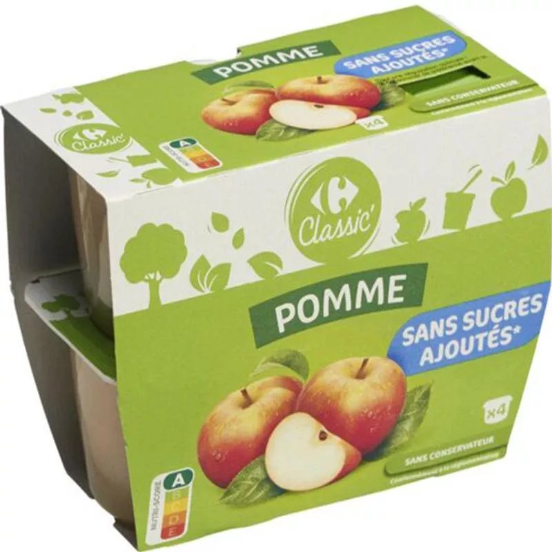 applesauce dess witht added sugar 4x100g (#115020)