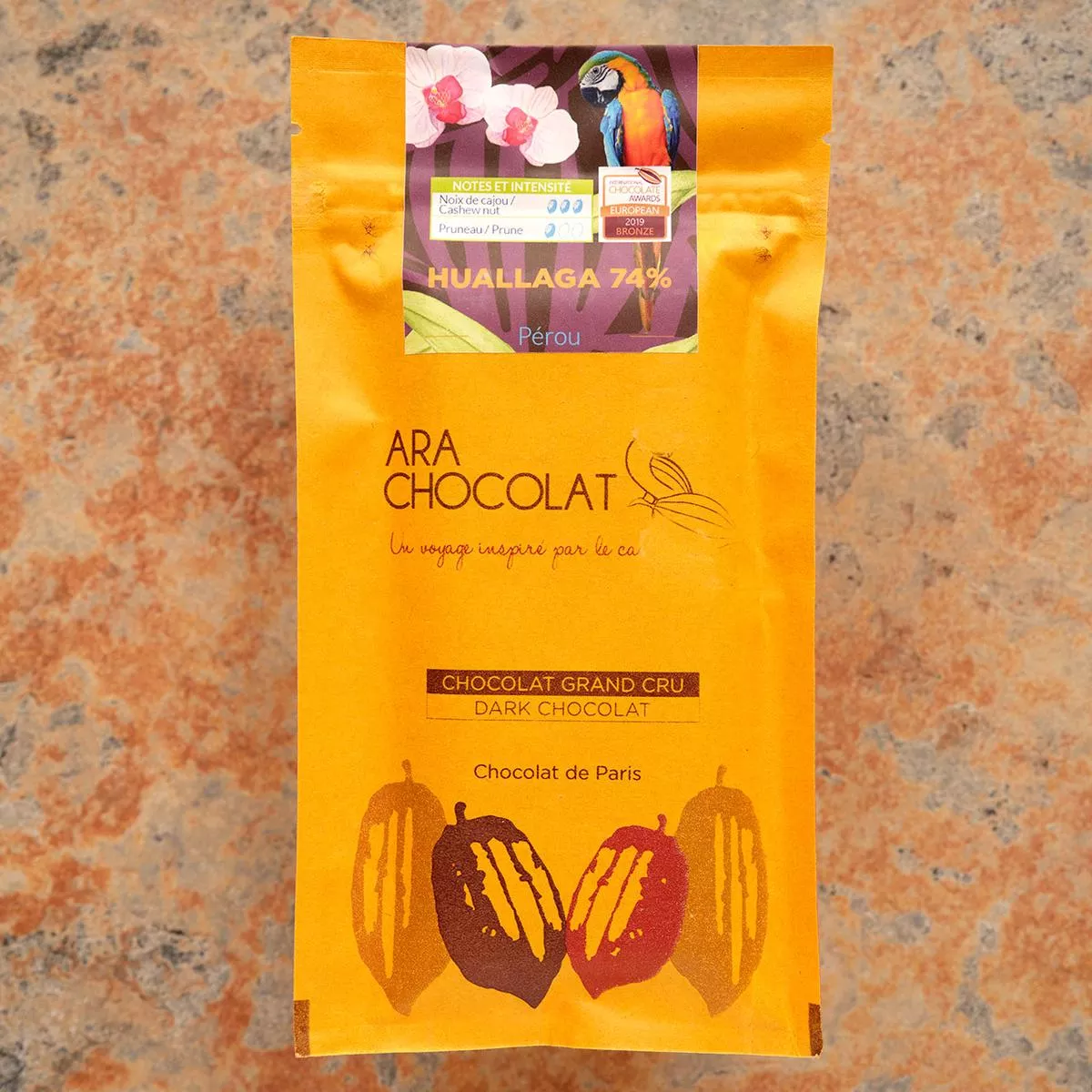 Ara Chocolat Huallaga 74% Peru Dark Chocolate Bar