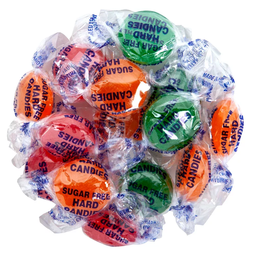 Arcor Sugar Free Assorted Fruit Disk Candy - 6 LB