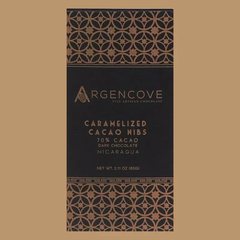 argencove – caramelized cacao nibs 70%