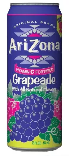 Arizona Tea Grape Pp99 23 oz 24 Per Case