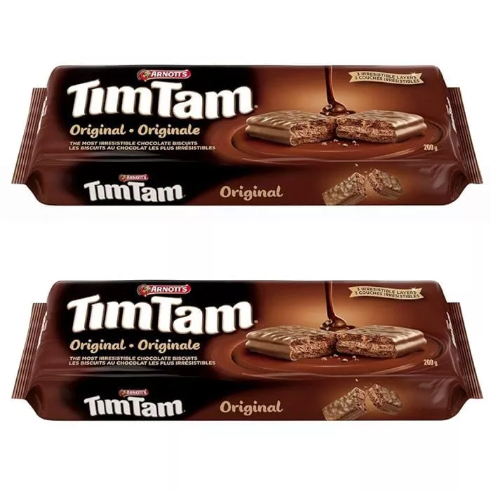 Arnott'S Tim Tam Chocolate Biscuits, 200G7.1Oz, 2-Pack {Imported From Canada}, 7.1 Ounce (Pack Of 2)
