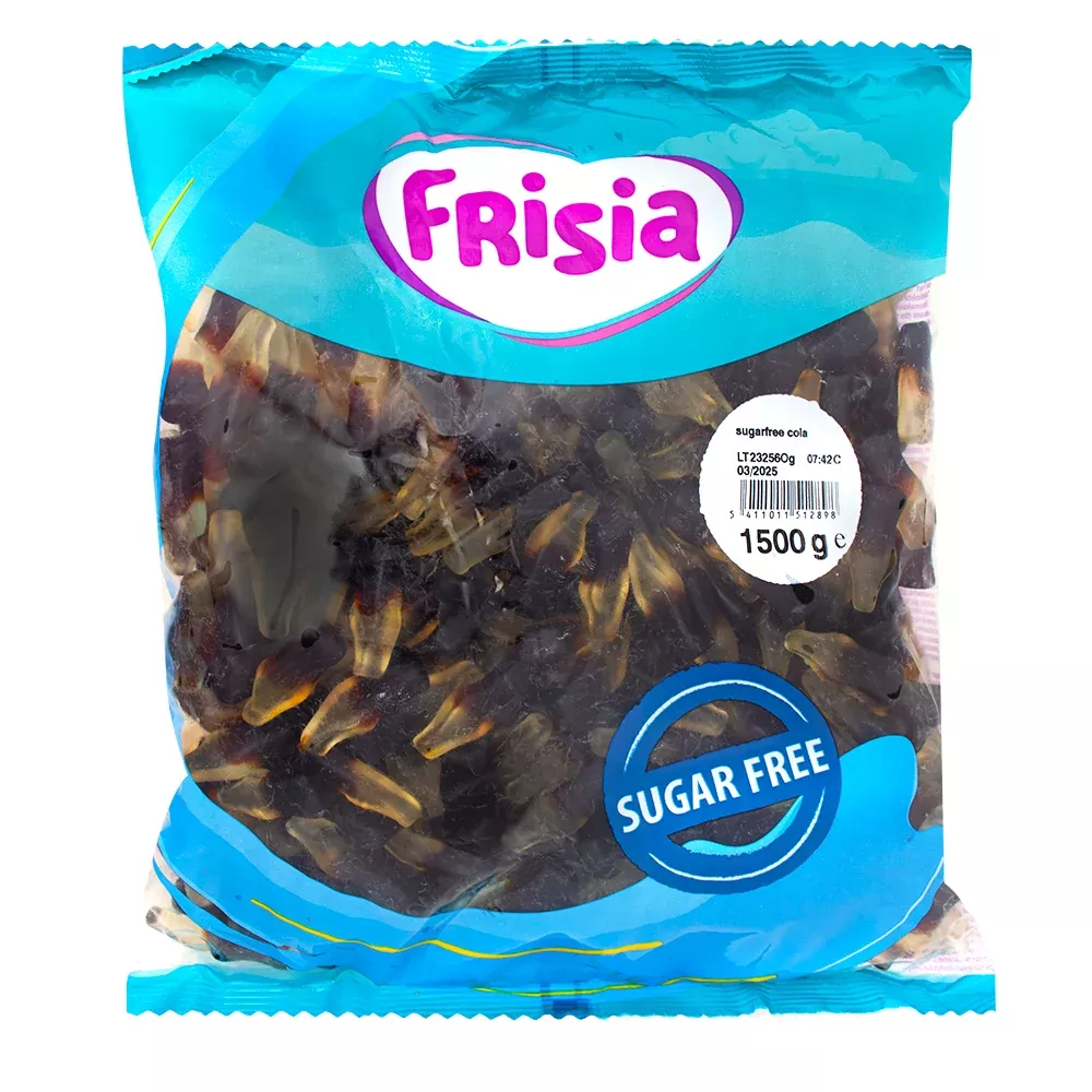Astra Sweets Frisia Gummy Cola Bottles Sugar Free Candy -1.5kg