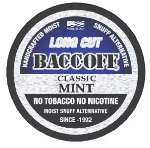 BaccOff Long Cut Mint Tobacco-Free Snuff 5ct