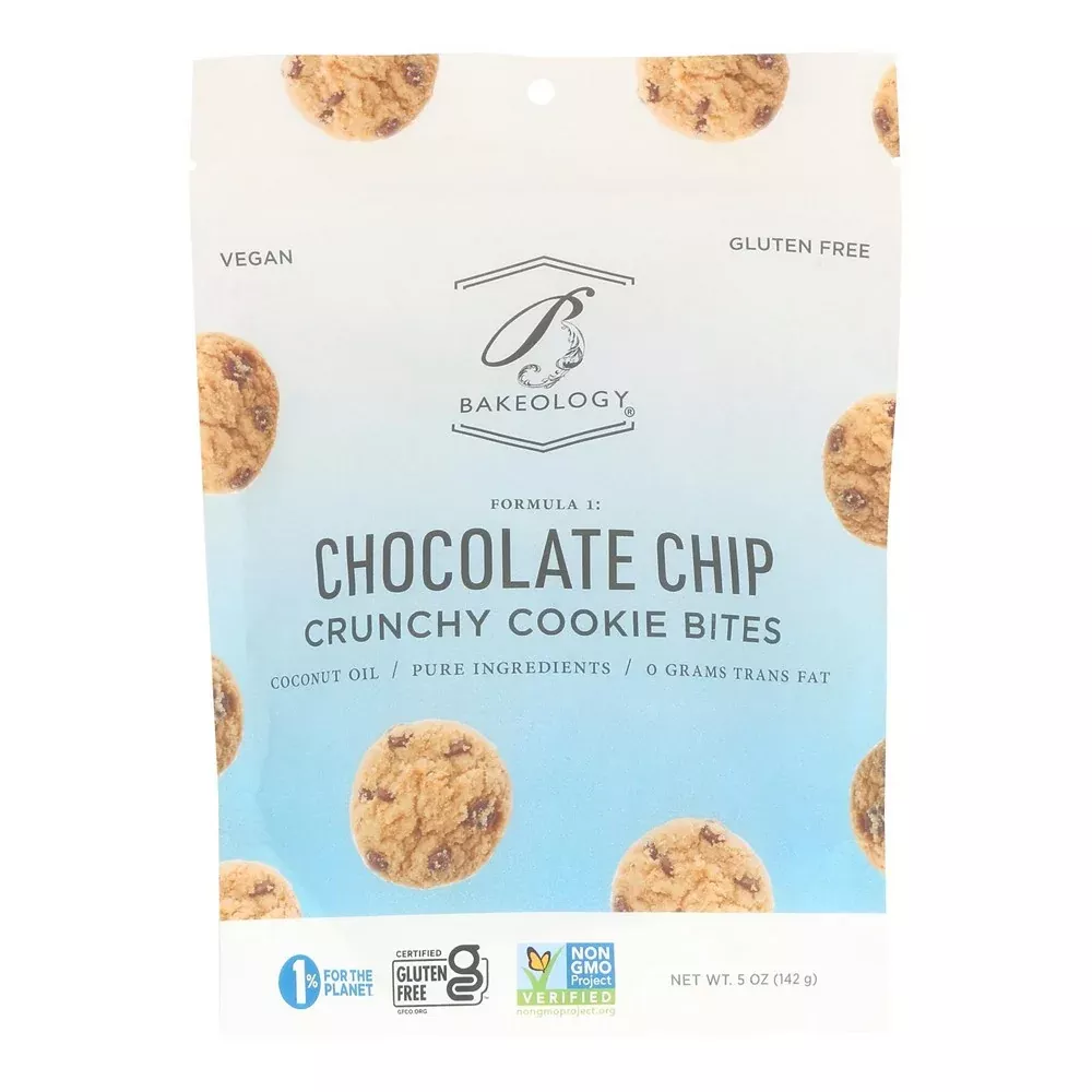 Bakeology - Cookie Btes Gf Chocolate Chip - Case of 8-5 OZ