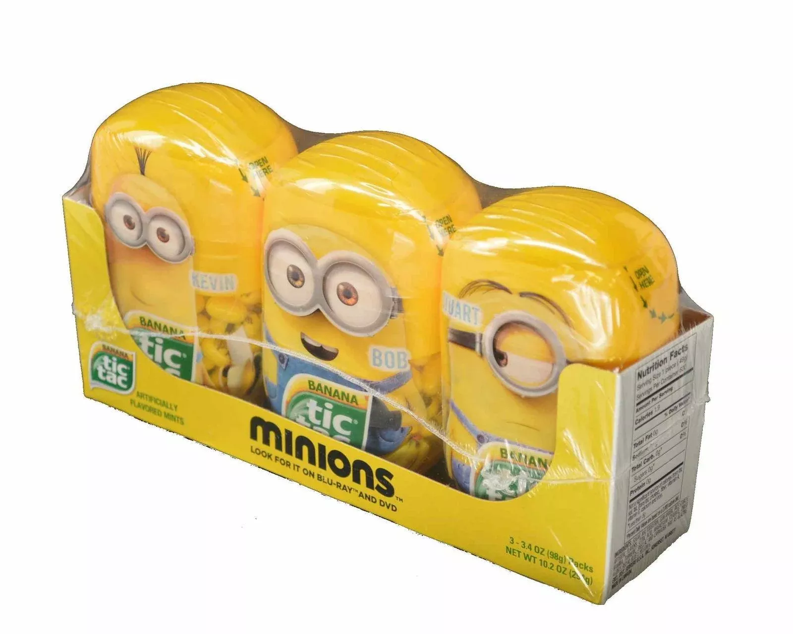 Banana Tic Tac Minions Assortment - 3 / Box