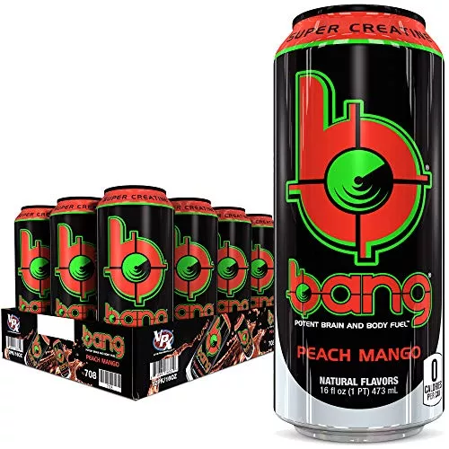 Bang Peach Mango 16 oz 12 Per Case