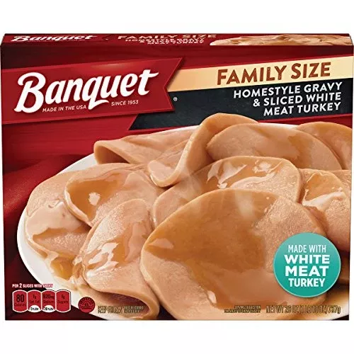 Banquet Sliced Turkey 26 oz Single Box