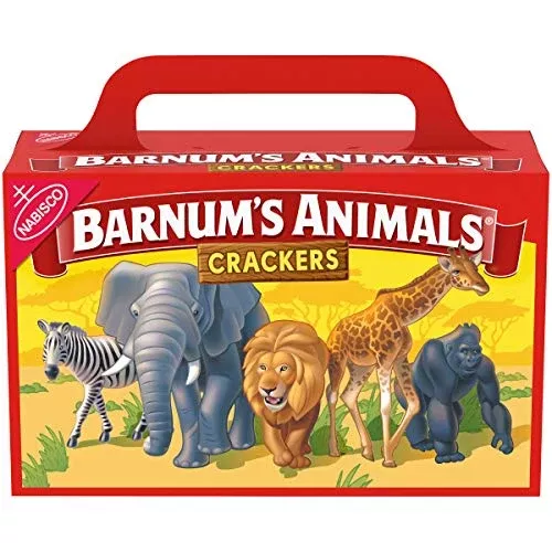 BARNUM'S ANIMALS Cracker Nabisco 2.13 Barnum Box Single Box