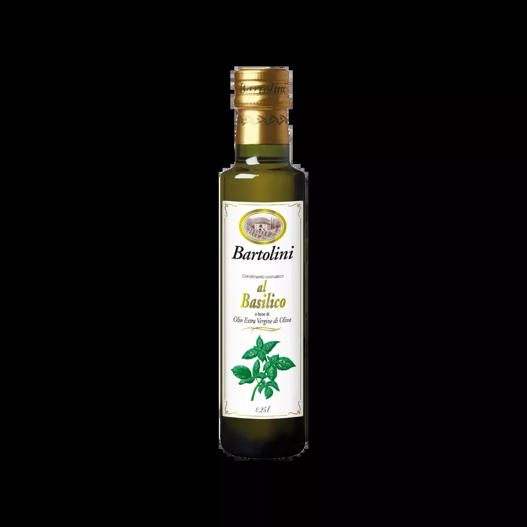 Bartolini Extra Virgin Olive Oil w/ Basil, 8.4 fl oz | 250 ml