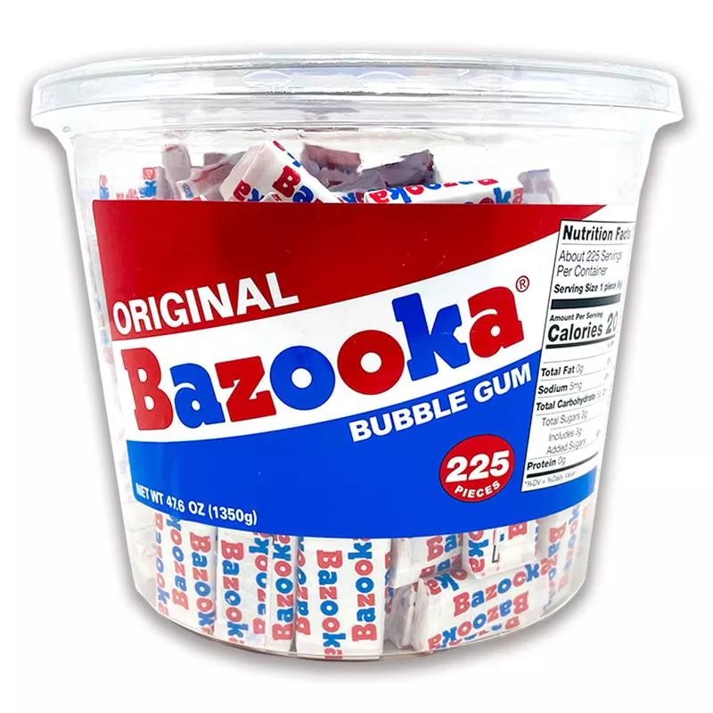 Bazooka Bubble Gum - Original Throwback 225CT 43.7oz