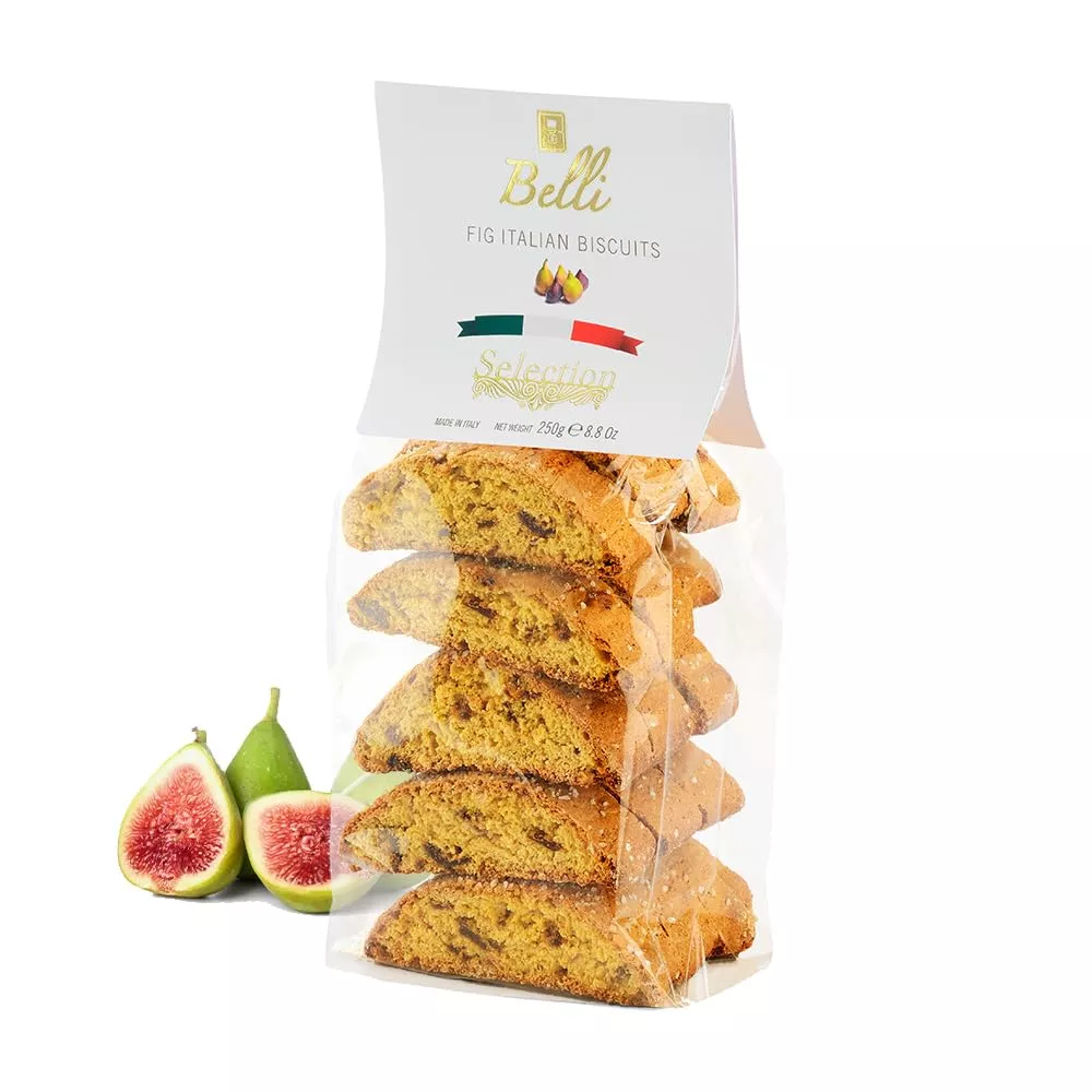 Belli Fig Cantuccini, Italian Biscotti, 8.8 oz | 250g