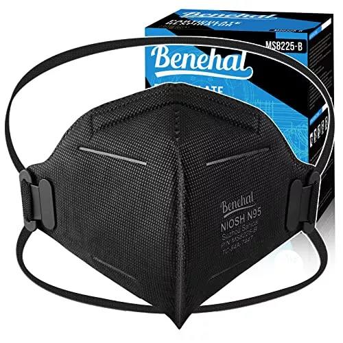 benehal N95 Masks, NIOSH Approved Particulate Respirators, Pack of 50,