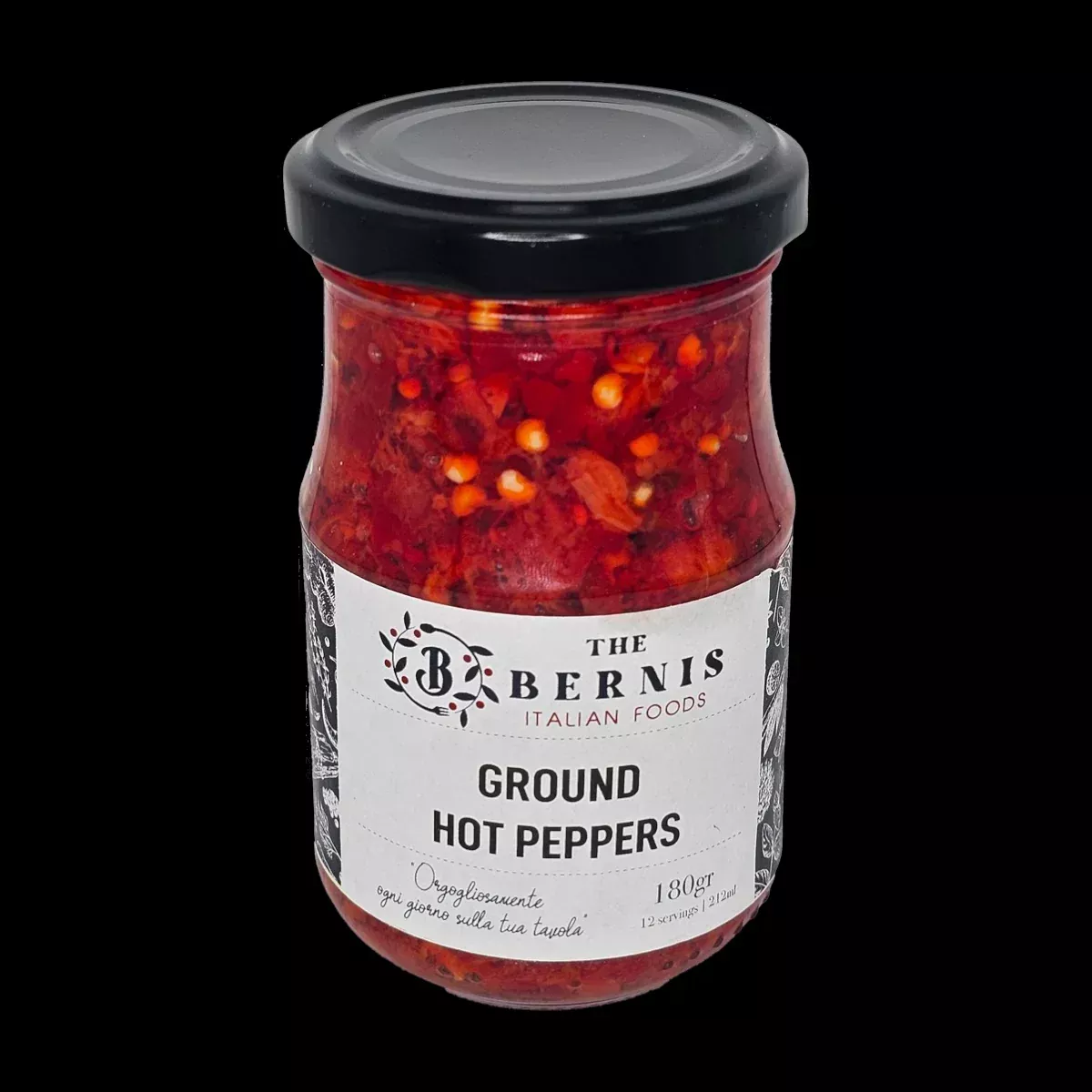 Bernis Crushed Ground Hot Peppers, 180gr