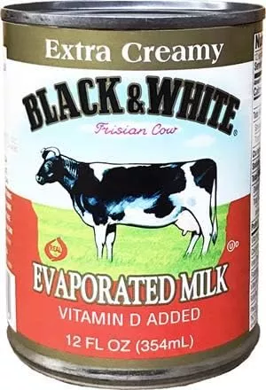 Black & White Extra Creamy Evaporated Milk 12 Fl. Oz, 4 Pack