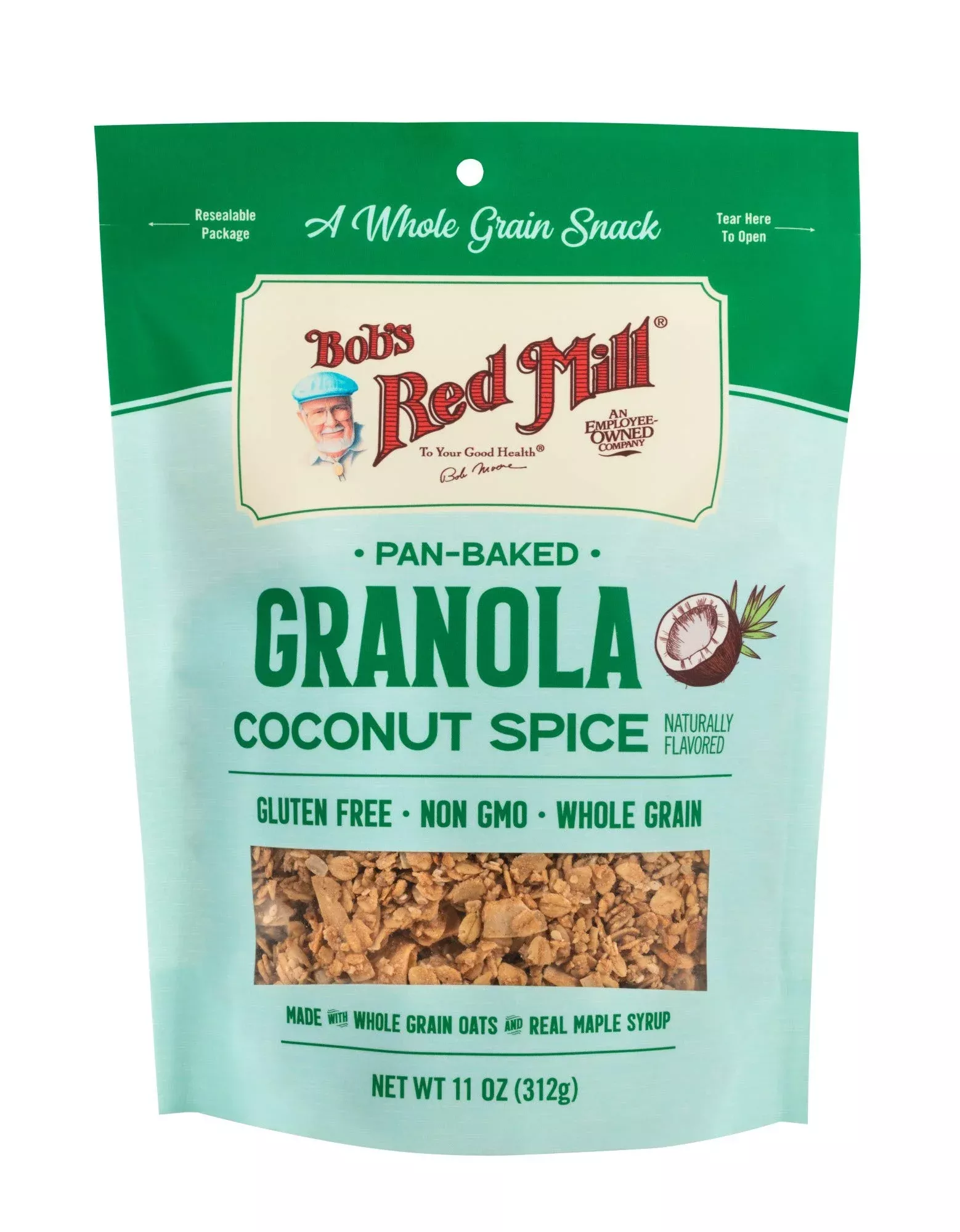 Bob’S Red Mill Coconut Spice Homestyle Granola, 11 Ounce Bag (Pack Of 1), Certified Gluten Free, Non-Gmo, Whole Grain
