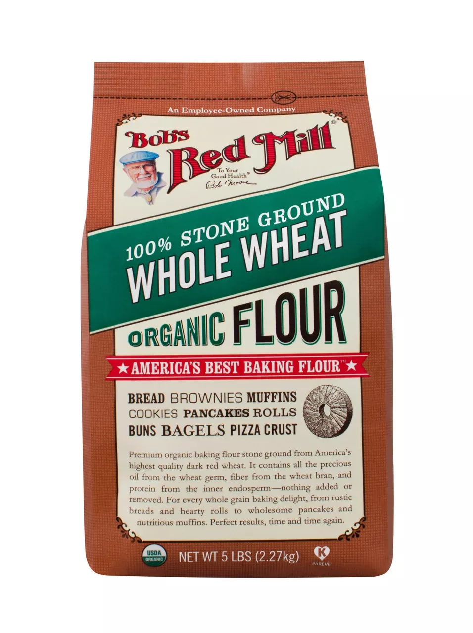 Bob'S Red Mill Whole Wheat Flour (4X5Lb)