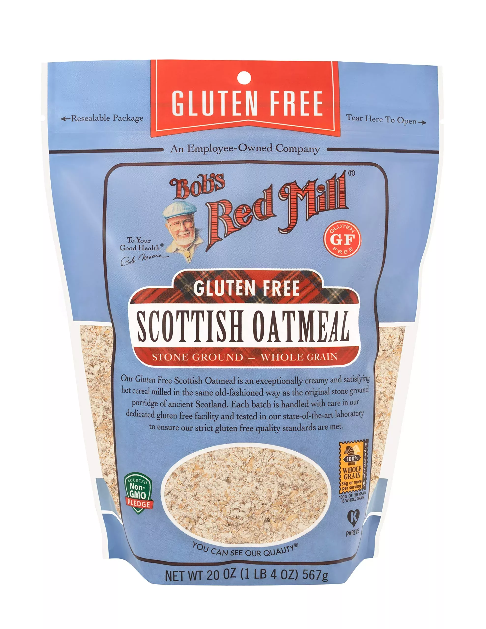 Bobs Red Mill Gluten Free Scottish Oatmeal 20 Oz