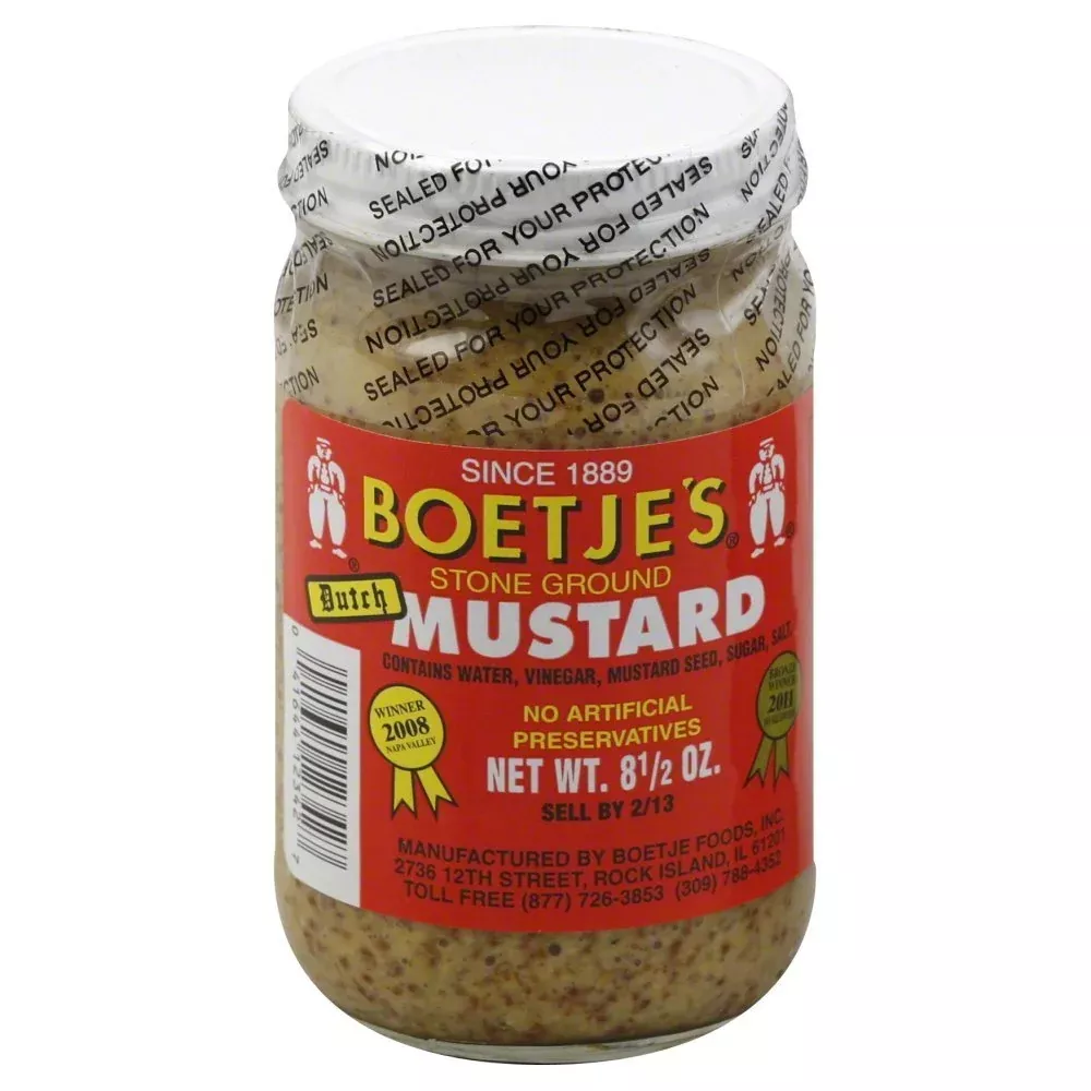 Boetjes Award Winning Brown Stone Ground Mustard (2 Pack)