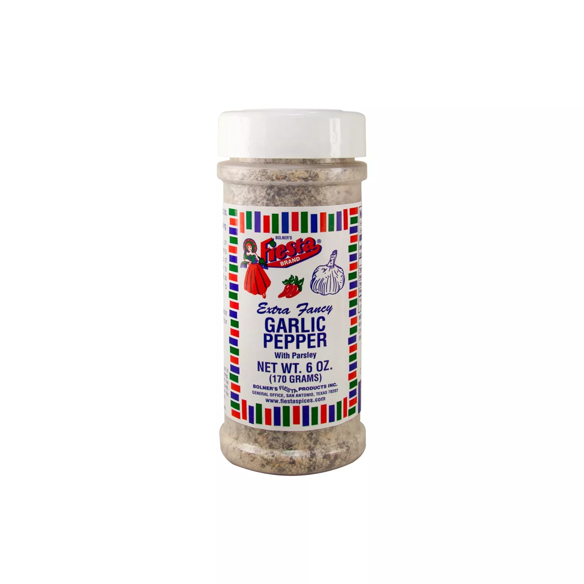 Bolner'S Fiesta Extra Fancy Garlic Pepper Blend 6Oz