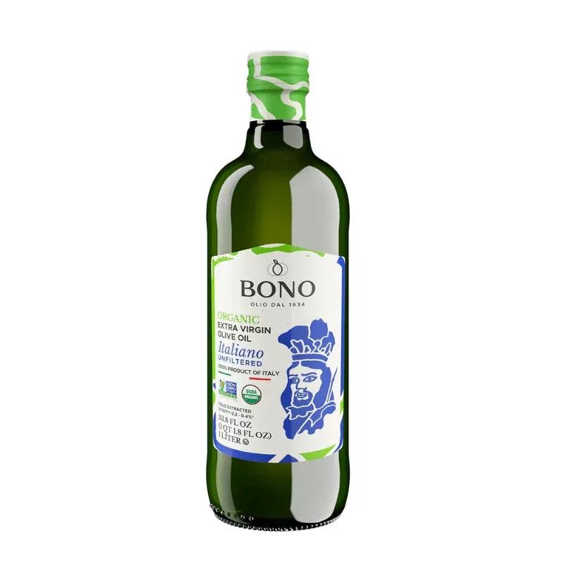 Bono Organic 100% Italian, Unfiltered Extra Virgin Olive Oil, 33.8 FL oz
