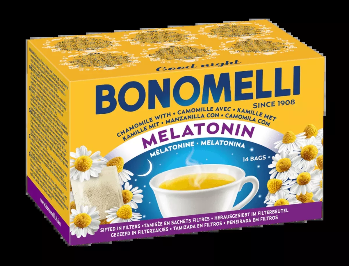 Bonomelli Sifted Chamomile with Melatonin, 14 Filter Bags, 35g