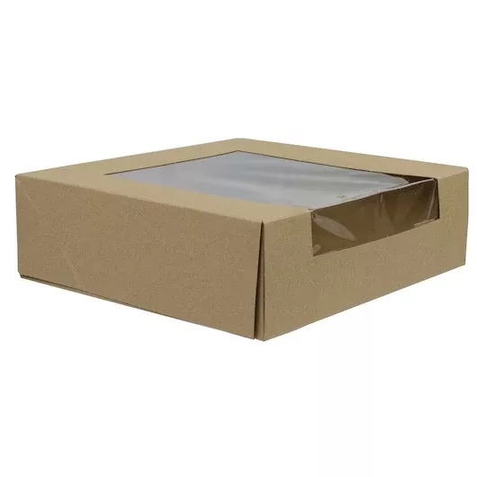 Boxit Box with Waterfall Window 4 Corner Beers 8 X 8 X 2 1 - 150 - 1 Each - 150 Per Case