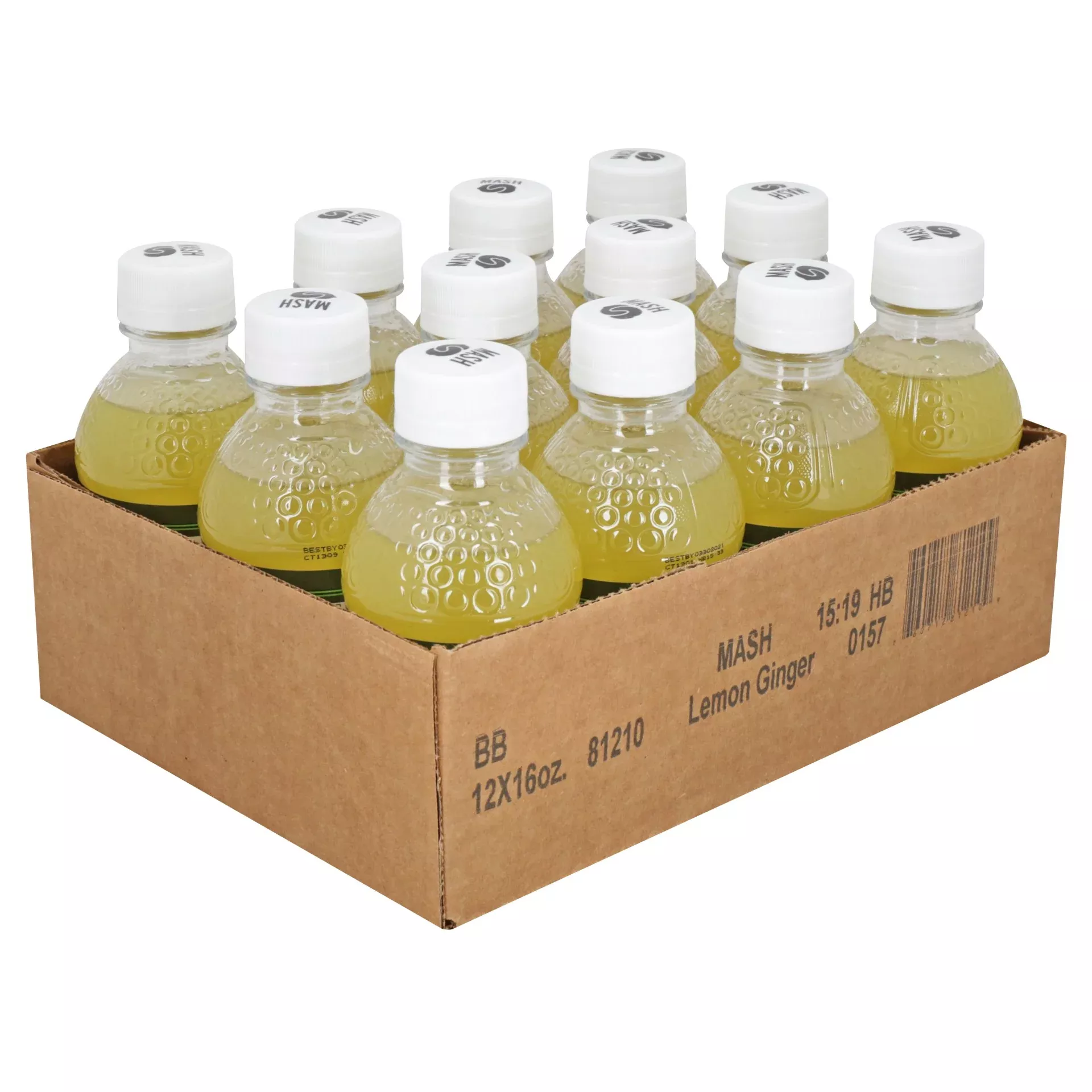 Boylan Bottling Mash Lemon Peel Ginger Root Case 16 Fluid Ounce - 12 Per Case
