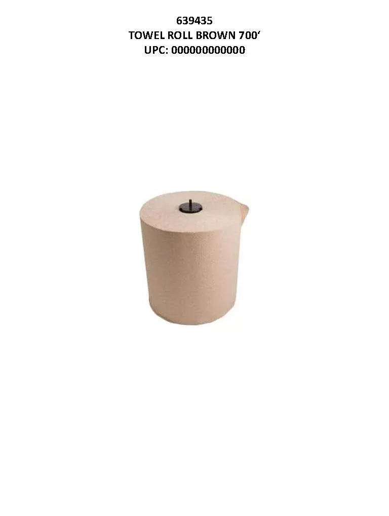Brown Paper Towel Roll 700ft 6ct