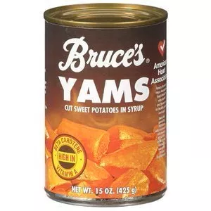 Bruce'S Yams, Sweet Potatoes In Syrup, 15 Oz Can (8 Pack) By Bruce Foods