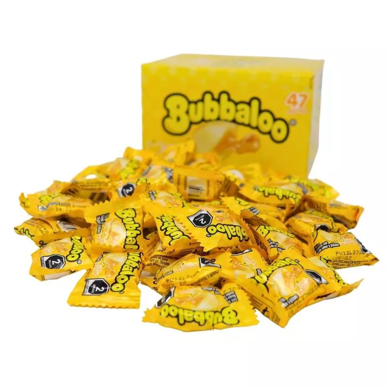 Bubbaloo Banana Liquid Filled Bubblegum - 47ct