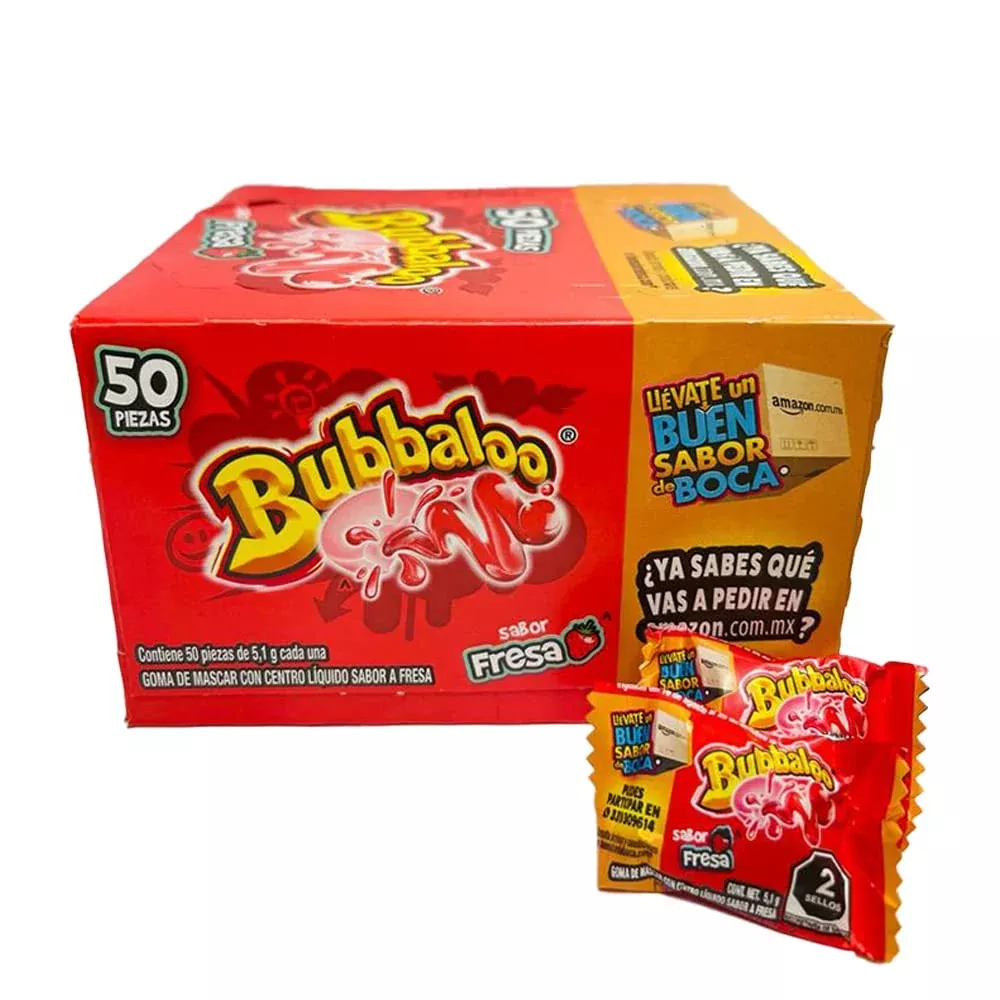 Bubbaloo Bubble Gum Strawberry By Bubbaloo