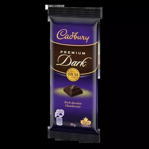 Cadbury Premium Dark Chocolate Bar 90 g.