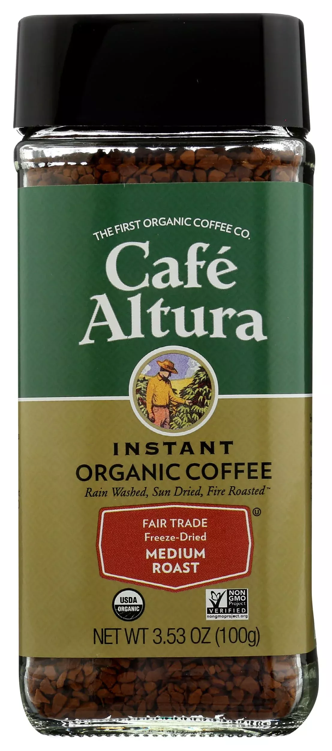 Café Altura, Organic Freeze Dried Coffee, 3.5 Oz