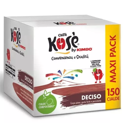 Caffe Kose By Kimbo Gusto Deciso, 13 intensity, 7g, 150 Pack