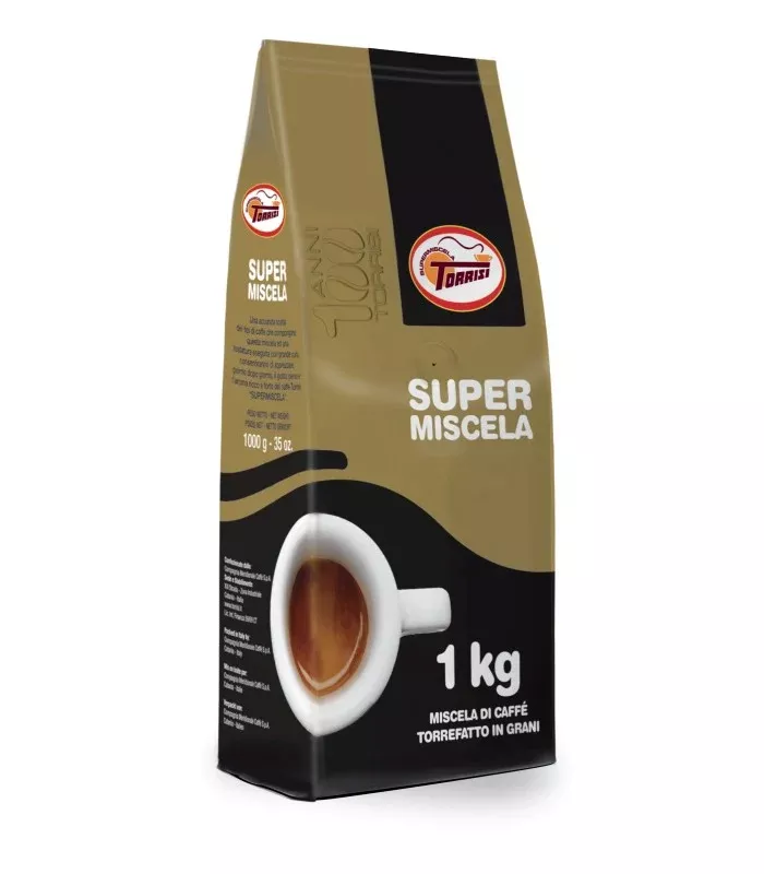 Caffe Torrisi Super Miscela, Beans, 2.2 lb | 1000g