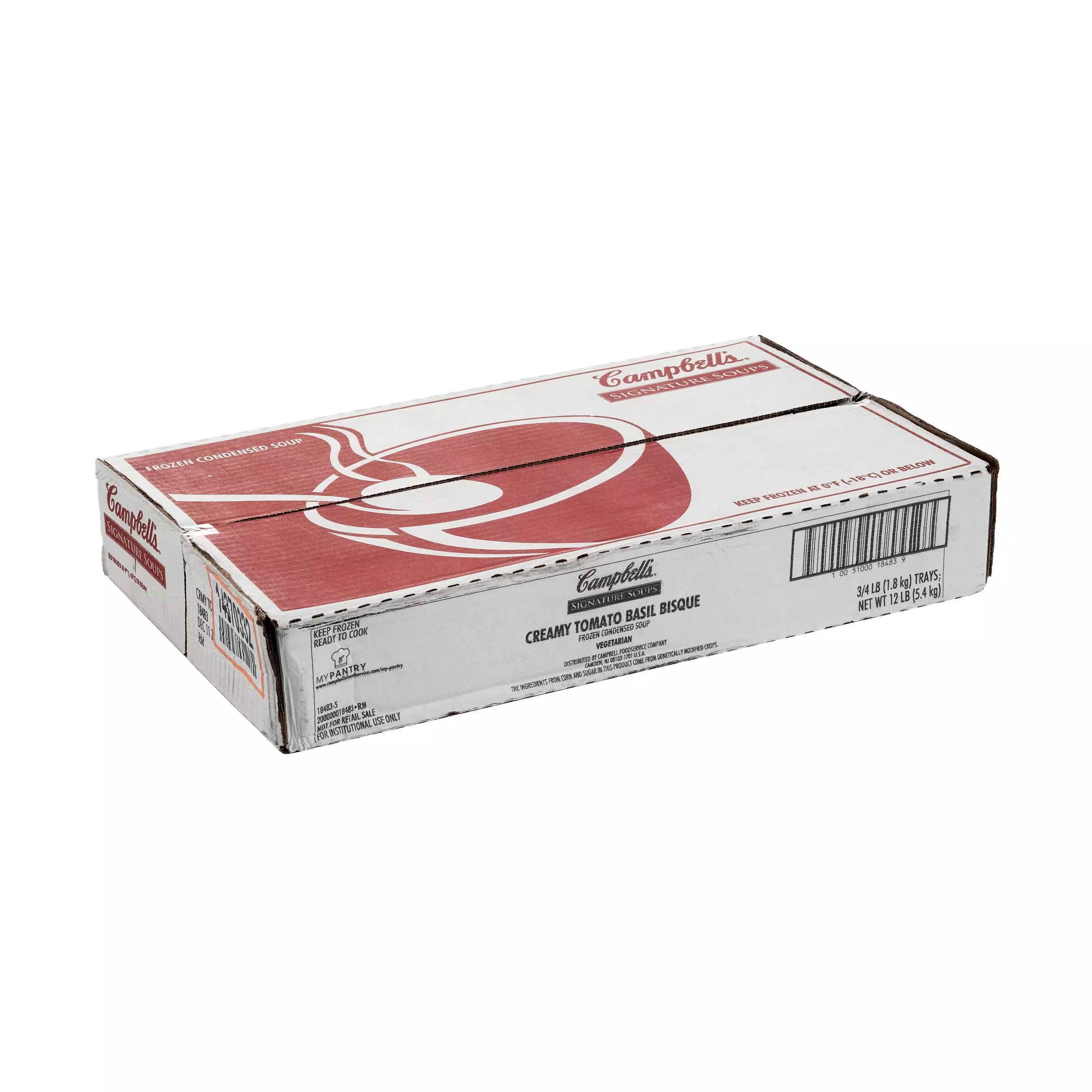 Campbell's Frozen Campbell's Signature Creamy Tomato Basil Bisque Frozen Condensed Soup 4 Pound Each - 3