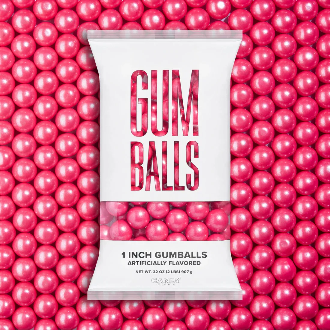 Candy Envy 1" Gumball Shimmer Pink 2LB
