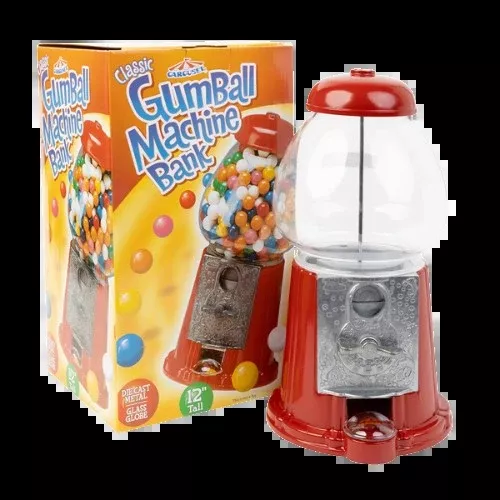 Carousel Classic Gumball Machine Bank 12