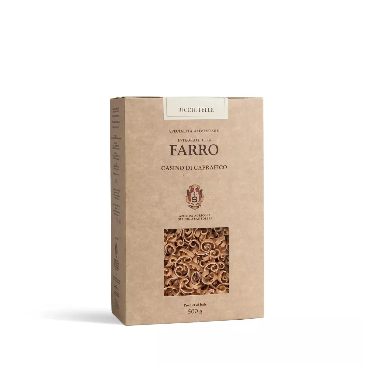 Casino Di Caprafico Farro Pasta Ricciutelle, 17.6 oz | 500g